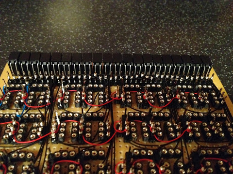 ALU Logic Card (internal power & result links added) (close up)