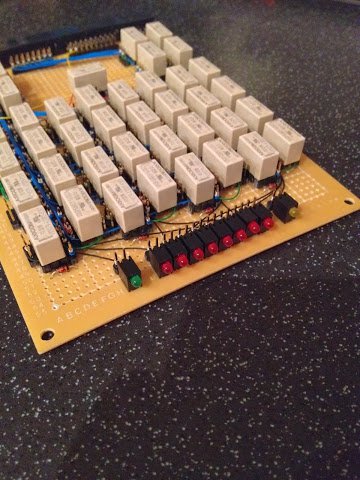 ALU Arithmetic Card (close up LED side)