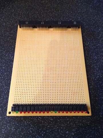 A/D Register Card with initial soldering completed (front)