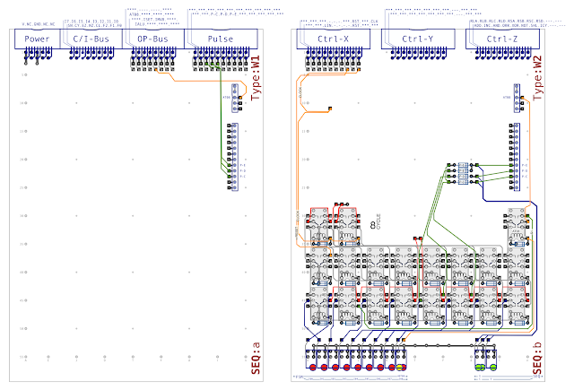 Sequencer with added connectors and interconnects