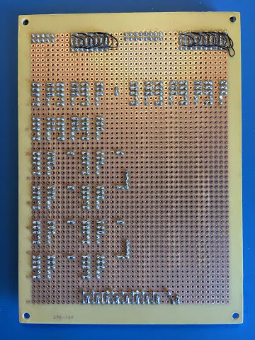 Instruction Register card with connectors added (solder side)