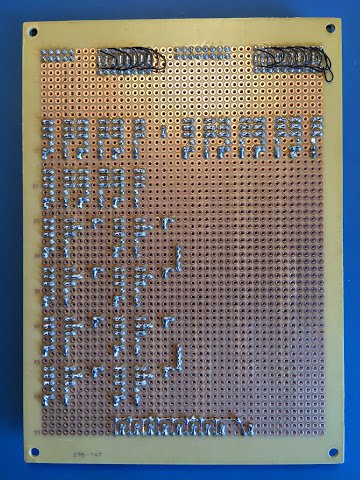 Instruction Register card with diodes added (solder side)