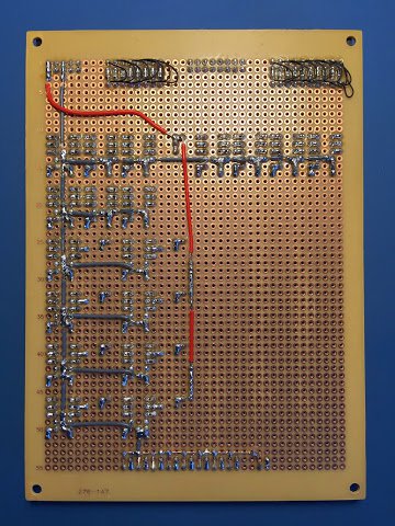 Instruction Register card with power lines added (solder side)