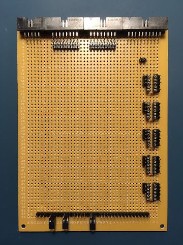 Decoder Card: Added Sockets and Diodes (Card Side)