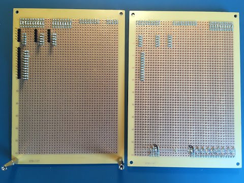 Sequencer connector wire wrap posts and LEDs (rear view)