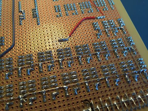 Sequencer with added power and ground lines (rear close up)