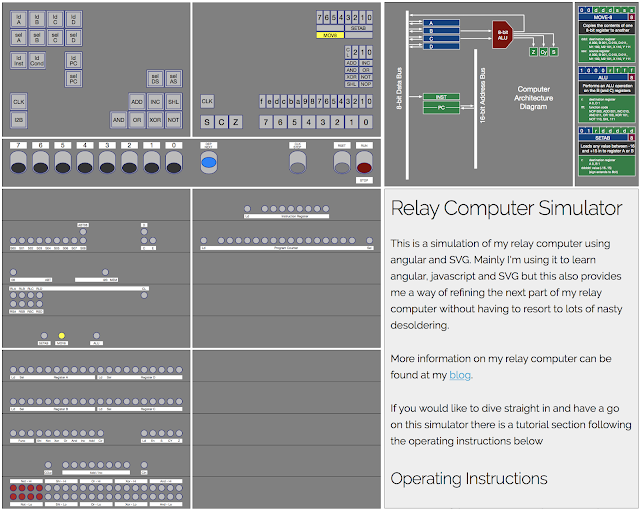 Screenshot of Relay Computer Simulator