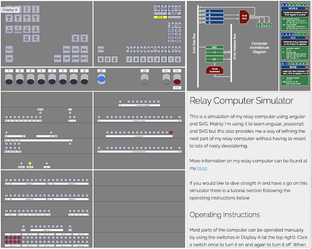 Relay Computer Simulator updated for Incrementer