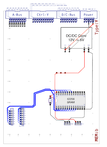 Memory Card B with address bus lines added