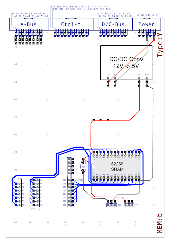 Memory Card B with data bus lines added