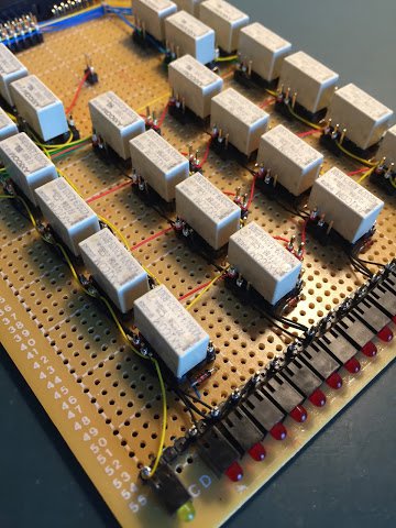 Program Counter with added relays (close up)