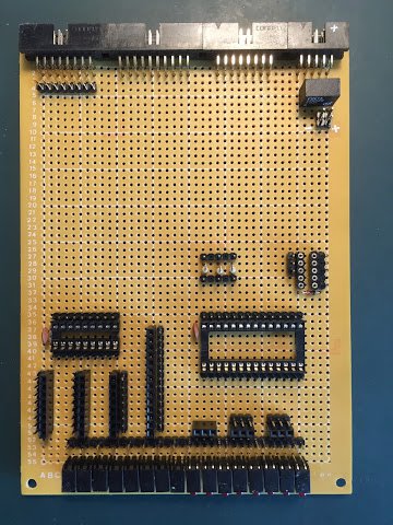 Lower memory card with added diodes, resistors and capacitors