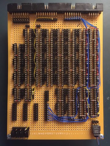 Upper memory card with added inbound data bus gating wire wrap