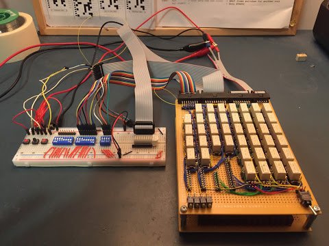 Memory unit with testing breadboard attached