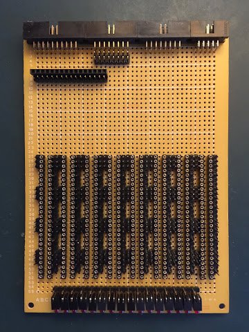 Lower incrementer card with added sockets and wire wrap posts