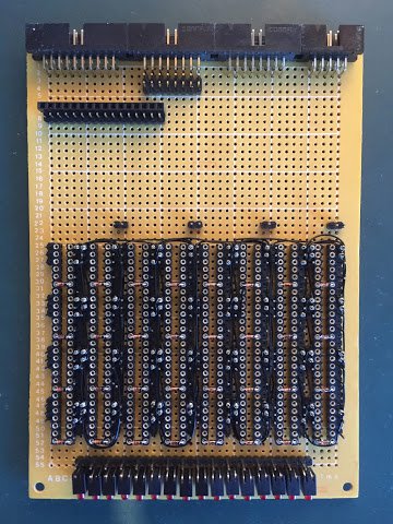 Lower incrementer card with added internal wiring