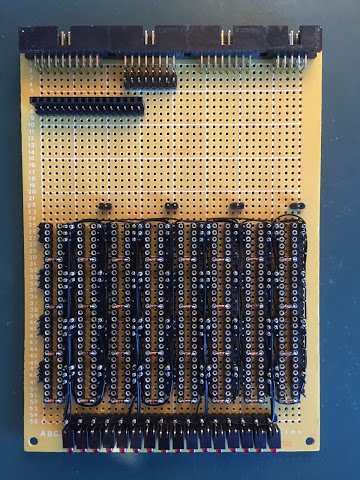 Lower incrementer card with added LED wiring