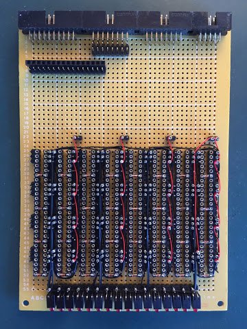 Lower incrementer card with added power wiring