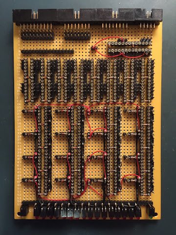 Upper incrementer card with added diodes