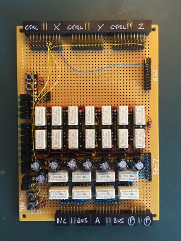 Auxiliary Card with Clock Relays Added