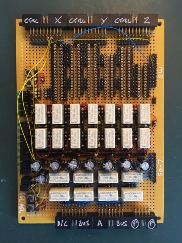 Auxiliary Card with Control Relay Sockets Added