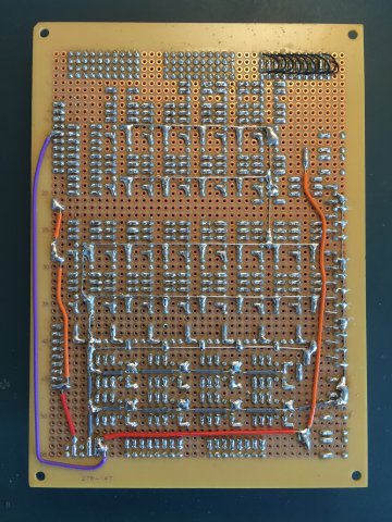 Auxiliary Card rear view of Control Relay Sockets