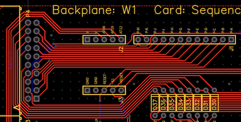 Upper card pulse bus