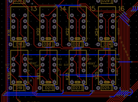 vertical and horizontal routing (Lower Card)